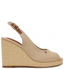 Espadryle Tommy Hilfiger beżowe damskie