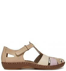 Sandały Rieker beżowe damskie