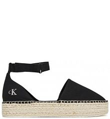 Espadryle Calvin Klein Jeans czarne damskie