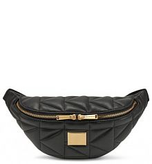 Saszetka nerka KARL LAGERFELD czarna damska