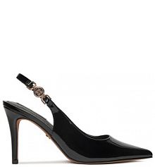 Sandały na obcasie Nine West czarne