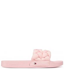 Klapki Tommy Jeans różowe damskie