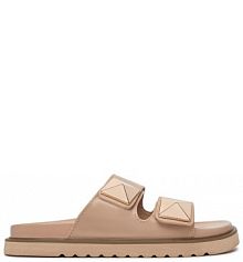 Klapki DeeZee beżowe damskie