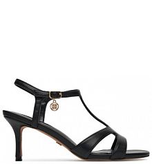 Sandały na obcasie Nine West czarne