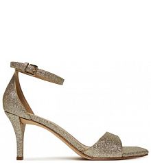 Sandały na obcasie MICHAEL Michael Kors złote