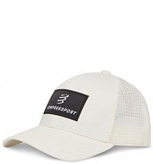 Czapka z daszkiem Compressport écru damska