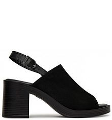 Sandały na obcasie Tamaris czarne