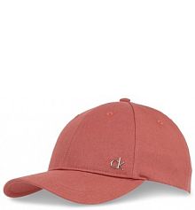 Czapka z daszkiem Calvin Klein pomarańczowa damska