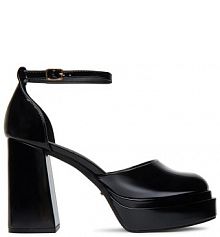 Półbuty na obcasie DeeZee czarne