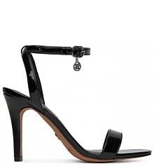 Sandały na obcasie Nine West czarne