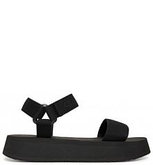 Sandały na obcasie Calvin Klein Jeans czarne