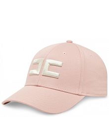 Czapka z daszkiem Elisabetta Franchi różowa damska