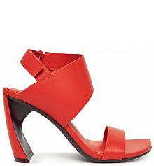 Sandały na obcasie United Nude pomarańczowe