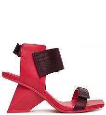 Sandały na obcasie United Nude koralowy