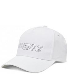 Czapka z daszkiem Guess biała damska