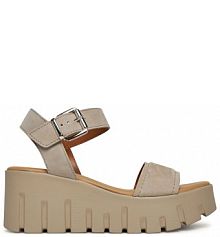 Sandały na obcasie Tamaris brązowe