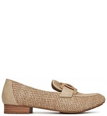 Półbuty Mustang beżowe damskie