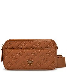 Torebka listonoszka PINKO brązowa