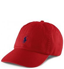 Czapka z daszkiem Polo Ralph Lauren czerwona damska