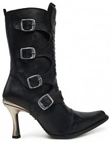 Botki na obcasie NEW ROCK czarne