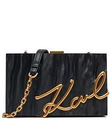 Torebka wieczorowa KARL LAGERFELD czarna