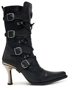 Botki na obcasie NEW ROCK czarne