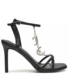 Sandały na obcasie Juicy Couture czarne