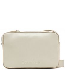 Torebka listonoszka Calvin Klein beżowa