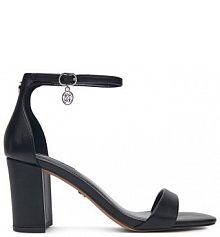 Sandały na obcasie Nine West czarne