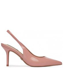 Sandały na obcasie Nine West różowe