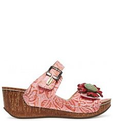 Klapki Laura Vita różowe damskie