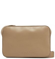 Torebka listonoszka Calvin Klein brązowa