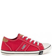 Trampki Mustang czerwone damskie