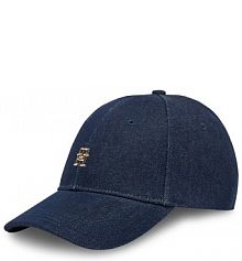 Czapka z daszkiem Tommy Hilfiger granatowa damska