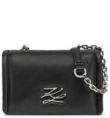 Torebka listonoszka KARL LAGERFELD czarna