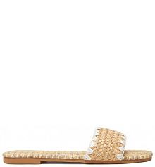 Klapki DeeZee beżowe damskie