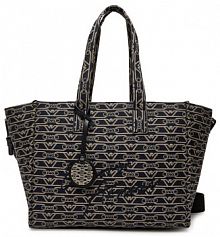 Torebka shopperka Emporio Armani granatowa