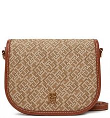 Torebka listonoszka Tommy Hilfiger brązowa