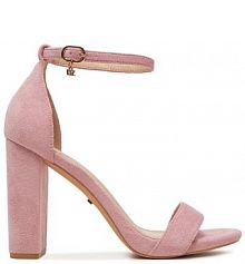 Sandały na obcasie DeeZee różowe