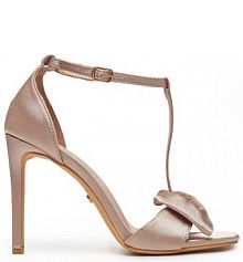 Sandały na obcasie DeeZee beżowe