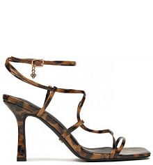 Sandały na obcasie DeeZee brązowe