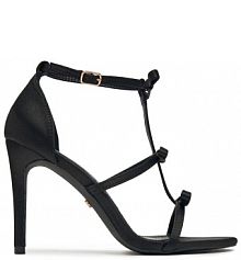 Sandały na obcasie DeeZee czarne