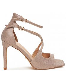 Sandały na obcasie DeeZee różowe