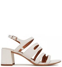 Sandały na obcasie Tamaris białe