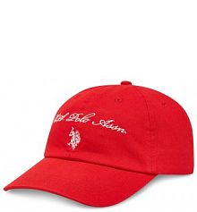 Czapka z daszkiem U.S. Polo Assn. pomarańczowa damska