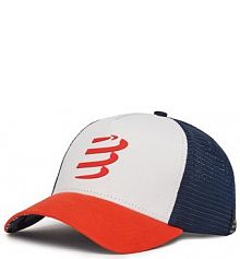 Czapka z daszkiem Compressport kolorowa damska