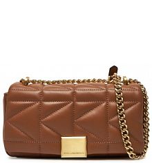 Torebka listonoszka KARL LAGERFELD brązowa