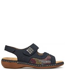 Sandały Rieker granatowe damskie