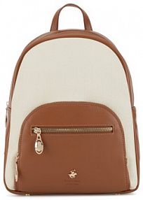 Plecak Beverly Hills Polo Club brązowy damski