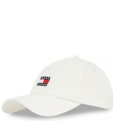Czapka z daszkiem Tommy Jeans biała damska